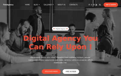 TishAgency – WordPress тема для цифрового агентства