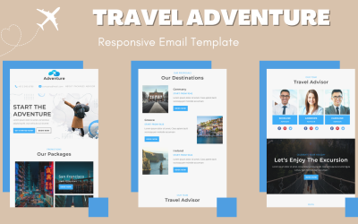 Reiseabenteuer – Responsive E-Mail-Vorlage