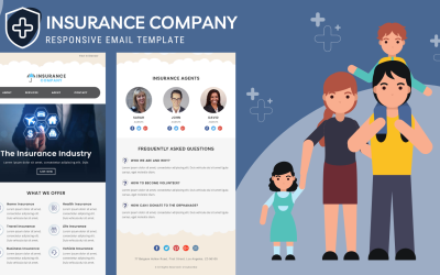 保险公司-自适应电子邮件模板