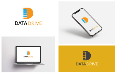 Modern DataDrive logotyp mall