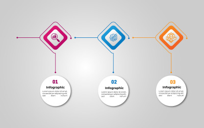 Infographic egyszerű sablon design