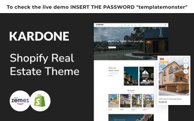 Тема електронної комерції Kardone Real Estate Agency