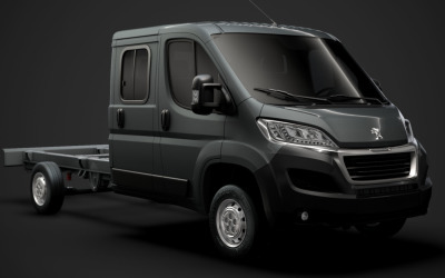 Peugeot Boxer Manager alváz teherautó személyzeti fülke 4035XL WB 2020 3D modell