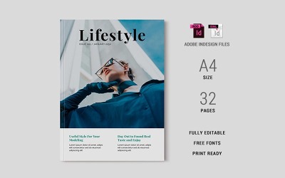 Lifestyle Magazine Template 08