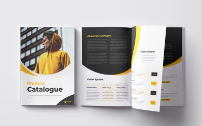 Design de catálogo de produtos e modelo de catálogo de produtos