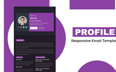 Portfolio – Responsive Newsletter-Vorlage