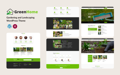 GreenHome – Thème WordPress pour le jardinage et l’aménagement paysager