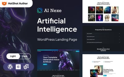 Ainexe - modelo de página de destino WordPress de inteligência artificial