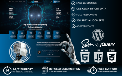 Datac - Machine Learning &amp;amp; Data Science WordPress-thema