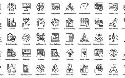 Paquete de iconos de negocios inteligentes | IA | EPS | SVG