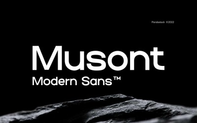 Musont Modern Sans Serif-lettertype