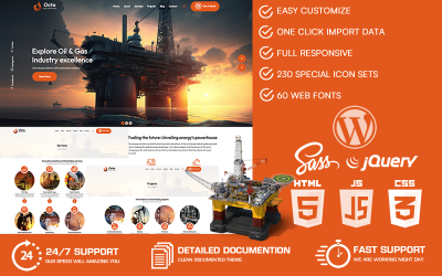 Octa -油 &amp;amp; 燃气行业WordPress主题