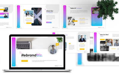 RebrandBiz - Шаблон Pitch Deck PowerPoint