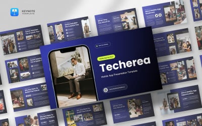 Techerea -移动应用Keynote模板