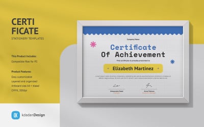 Certificate PSD Design Templates Vol 041