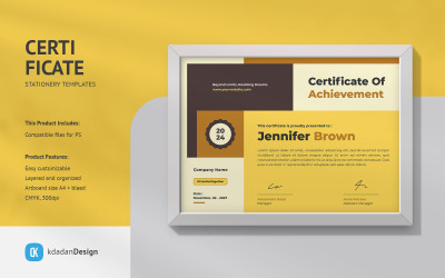 Certificate PSD Design Templates Vol 049