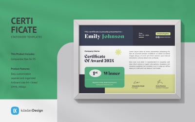 Certificate PSD Design Templates Vol 055