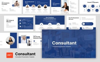 Consultant Financiën PowerPoint-sjabloon