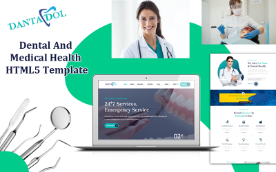 Dantadol - Modèle HTML5 de santé dentaire et médicale