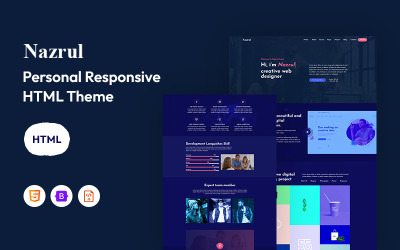 Nazrul – personlig responsiv webbplatsmall