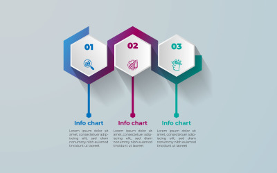 Conception de modèle d&amp;#39;infographie simple de vecteur