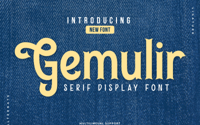 Gemulir - класичний шрифт Serif