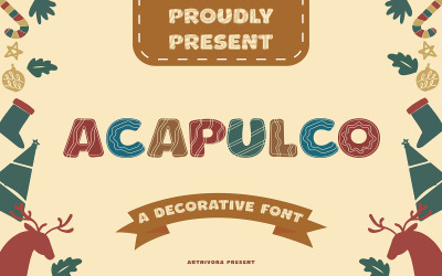 Acapulco - Decoratief lettertype