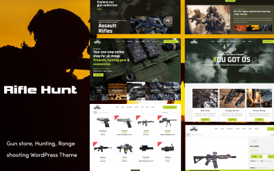 Rifle Hunt Gun Shop Woocommerce WordPress-Theme