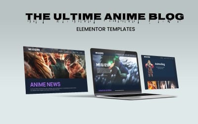 The Ultimate Elementor Web Kit för Anime Blog