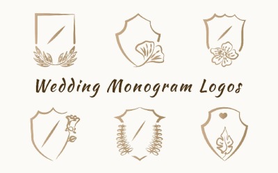 Hochzeitsmonogramm-Pro-Logo-Paket