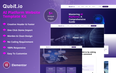 Qubit - AI Platform webbplatsmall