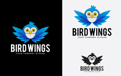 Bird Wings logó tervezősablon
