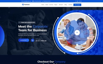 Technice Digital Agency HTML5-sjabloon