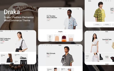 Draka - Tema WooCommerce di Fashion Elementor