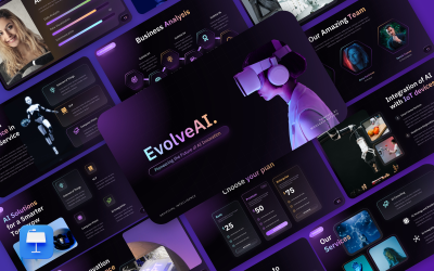 EvolveAI -人工智能的ai keynote模板