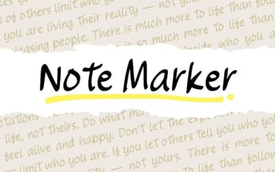 Note Marker - Handwritten Note Taking Font