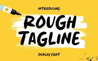 Rough Tagline - Handwritten Display Font