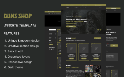 Guns Shop - Figma UI Design