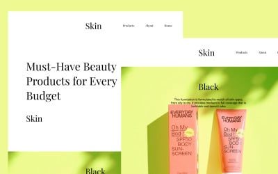 皮肤-有利的美容产品