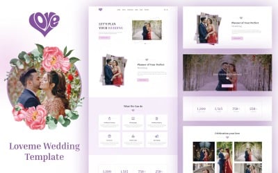 Love Me | Wedding UI Design Template