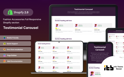 Testimonial - Responsive Shopify Section