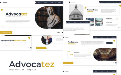 Advocatez - Modèle Powerpoint pour avocat