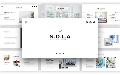 Nola Interior Design Google Slides sablon