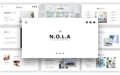 Nola Interior Design Powerpoint-Vorlage