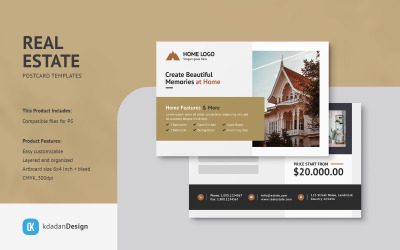 Real Estate Postcard PSD Template Vol 45