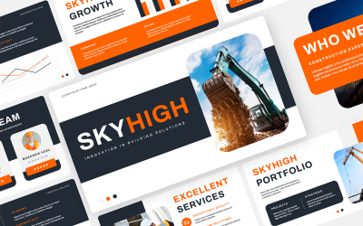 Skyhigh – Építőipari PowerPoint sablon