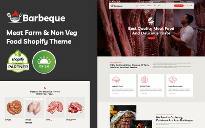 烧烤-烧烤 &amp;amp; 肉类食品响应Shopify 2.0 Themes