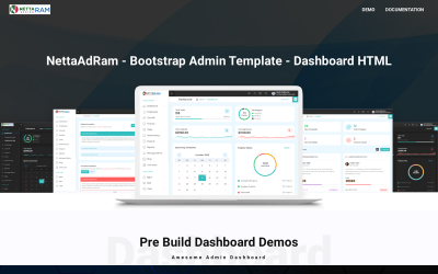 NettaAdRam - Bootstrap Admin Mall - Dashboard HTML