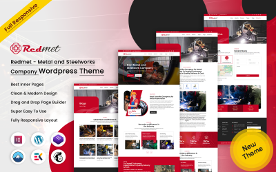 Redmet - Metal and Steelworks 公司 WordPress Theme