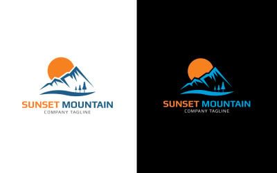 山，岩，山，日落山模型山标志